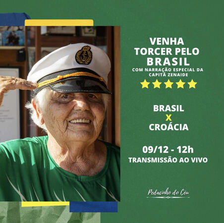 Venha ver o jogo da seleção com a gente.